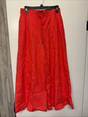 Women’s Red Drawstring wide leg pants. Simply Vera Verwang. NWT.